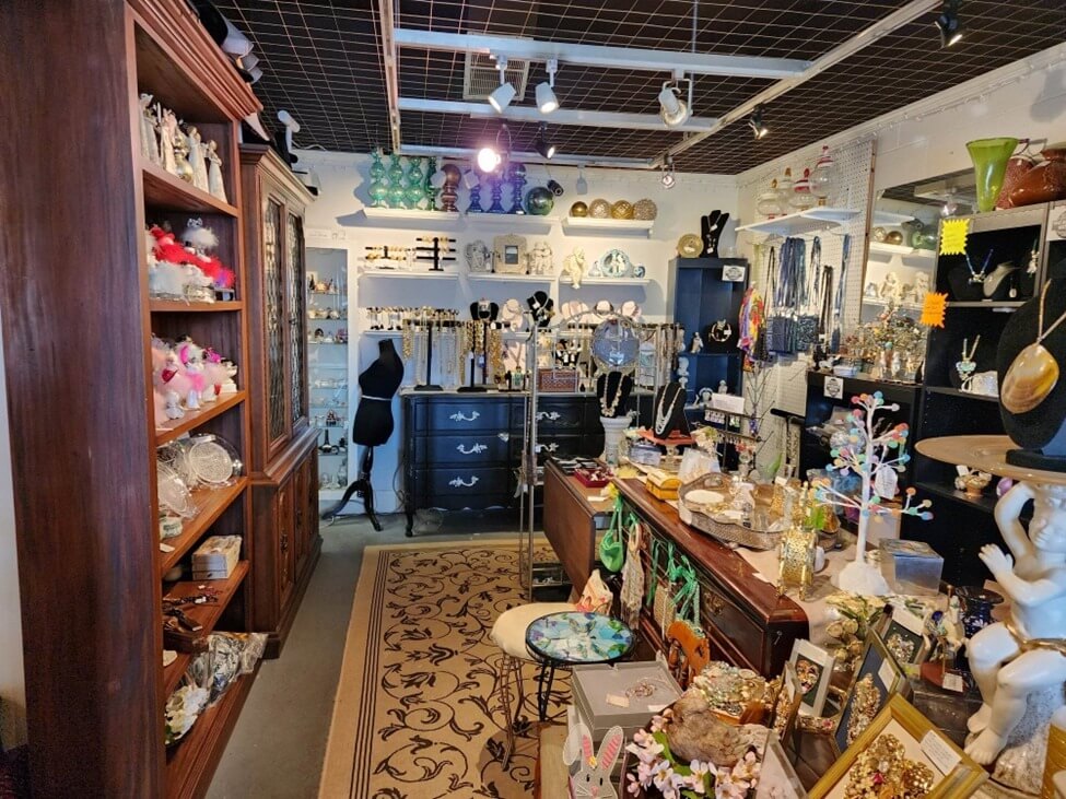 The interior of a beautiful store with an array of colorful items for sale